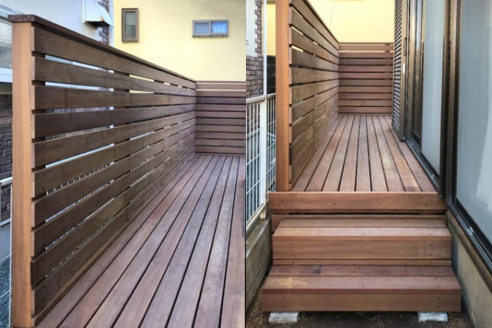 ウッドデッキ改修